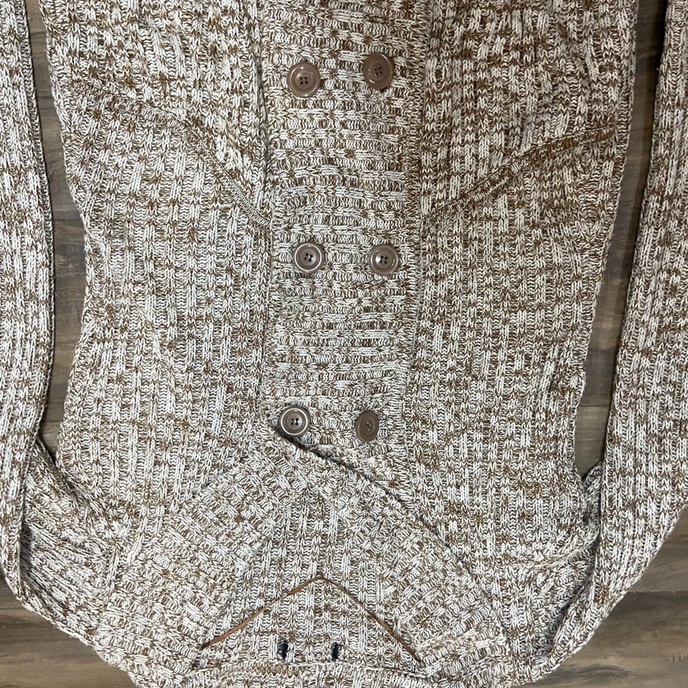 Chunky Knit Light Brown Sweater - Picture 3 of 7